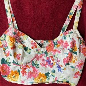 Beautiful Floral Crop Top